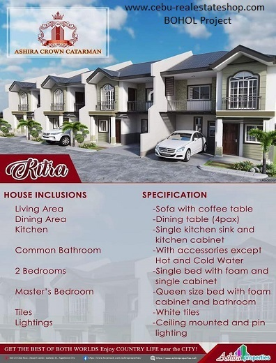 ashira crown house and lot for sale in dauis bohol philippines - 04