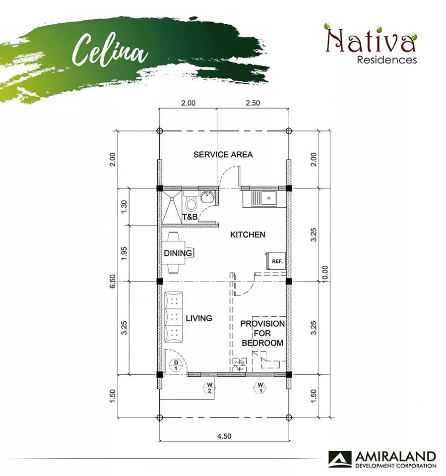 nativa residences celina model floor plan