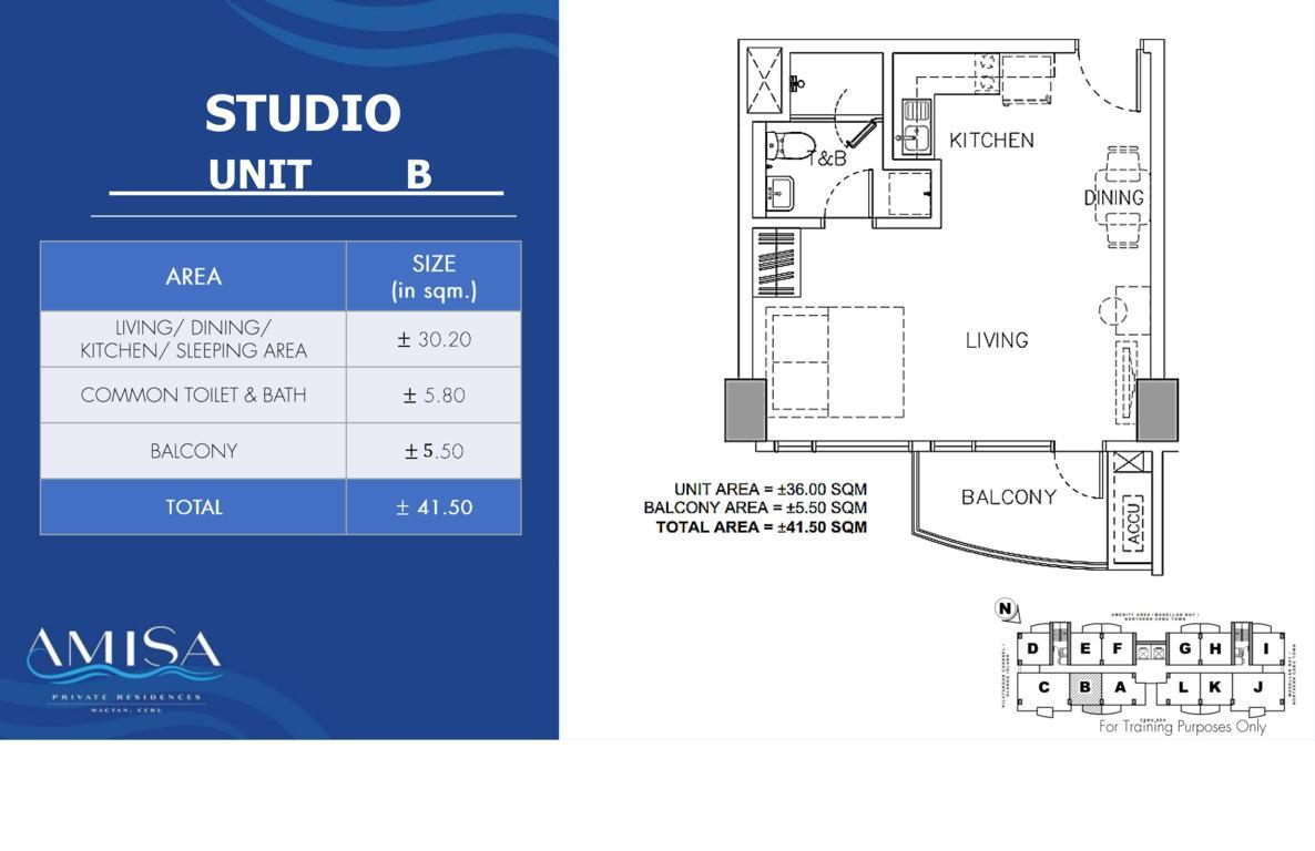 studio unit amisa condominium for sale mactan cebu philippines