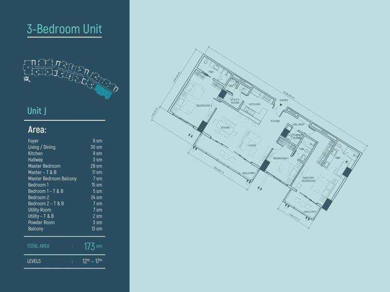 aruga resort residences floor plan 3 bedroom