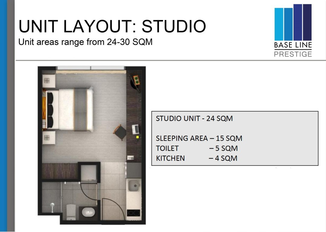studio unit base line prestige condominium for sale cebu city 2