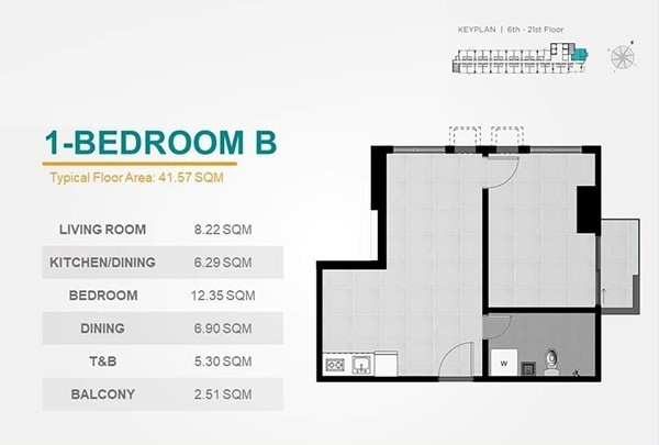 casa mira cebu 1 bedroom with balcony for sale