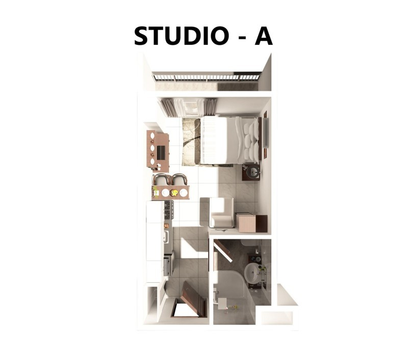 le menda studio A floor plan