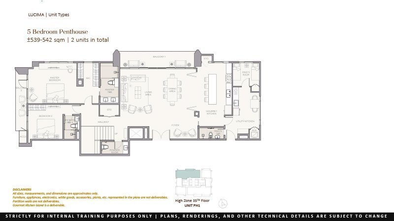 penthouse condominium for sale at lucima residences 1st floor