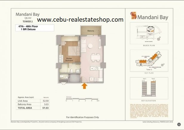 mandani bay cebu 1 bedroom with utility room for sale