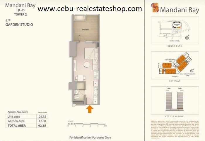 mandani bay cebu garden studio for sale