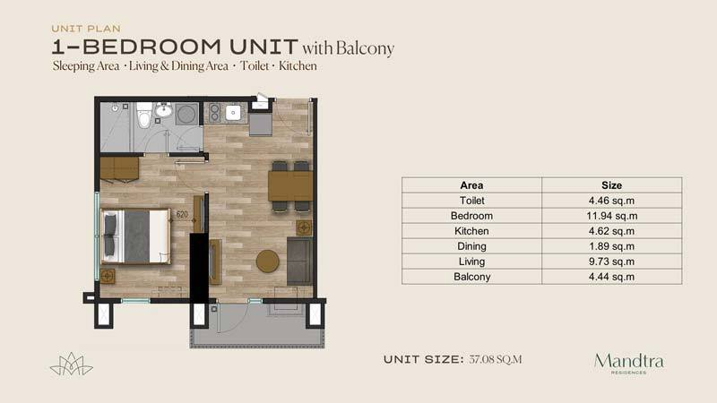 mandtra 1 bedroom for sale