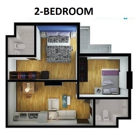 mivesa condo 2 bedroom for sale