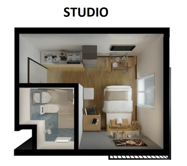 mivesa condo studio for sale