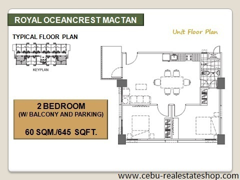 royal oceancrest floor plan 2bedroom
