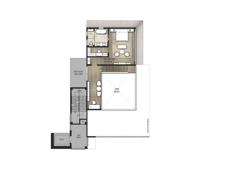 sheraton villa condo second floor plan 3 bedroom