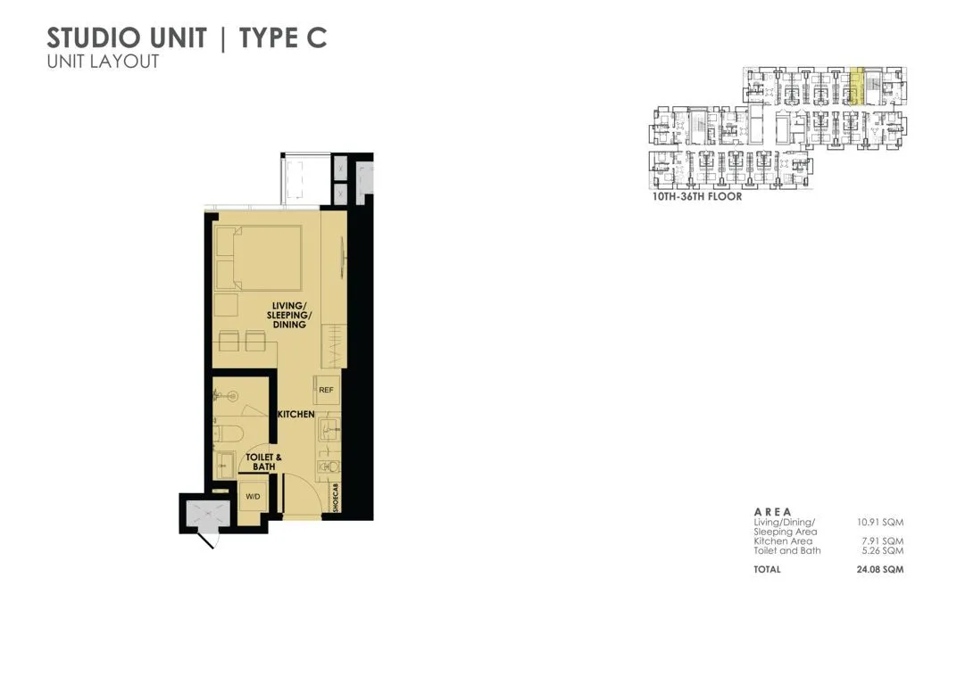 the wave towers studio for sale