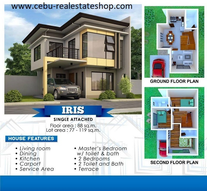Single Attached Anami Homes Subdivision house and lot for sale Consolacion Cebu