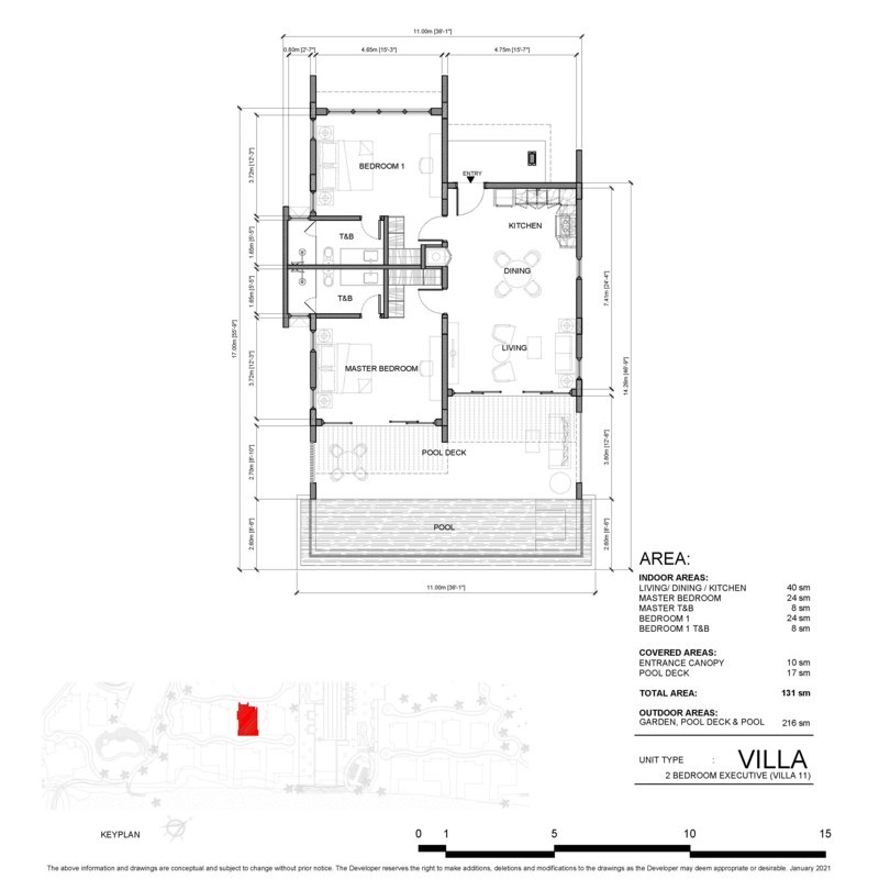 aruga mactan villa 2 bedroom floor plan