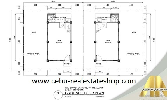 azienda azaliyah floor plan single detached for sale minglanilla cebu philippines -01