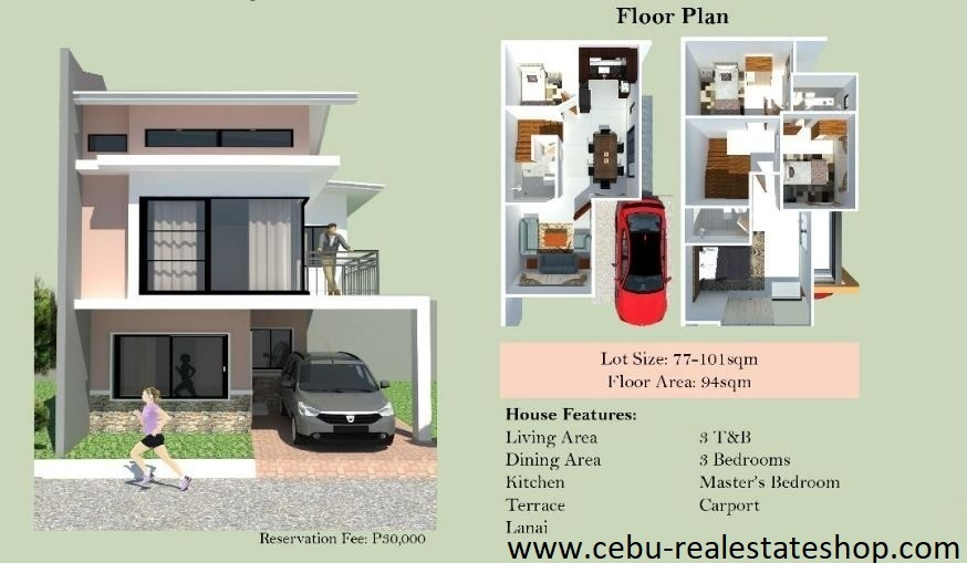 Single Attached Citadel Estate Subdivision house and lot for sale Liloan Cebu