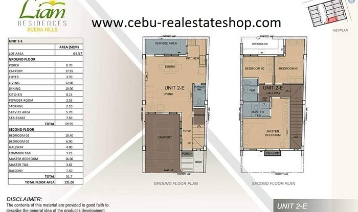 Townhouse Liam Residences Subdivision house and lot for sale Cebu City