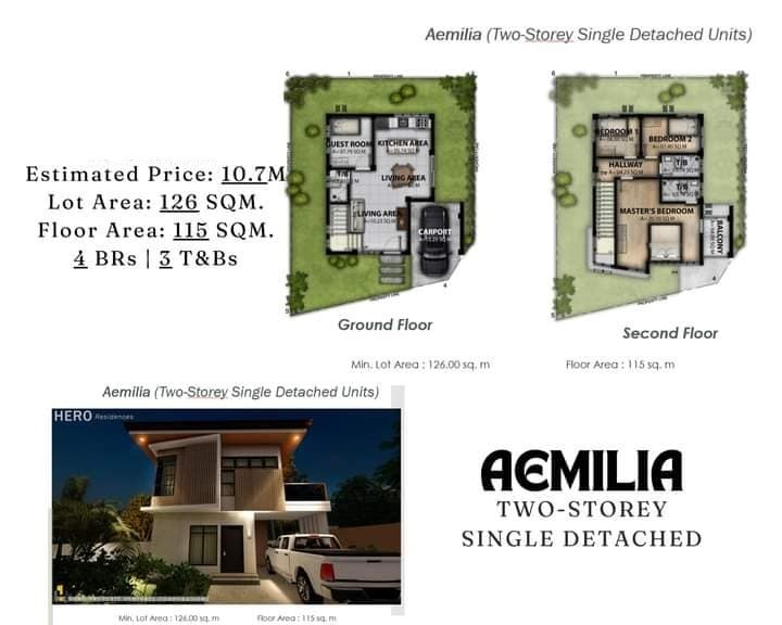 single detached house for sale in hero residences