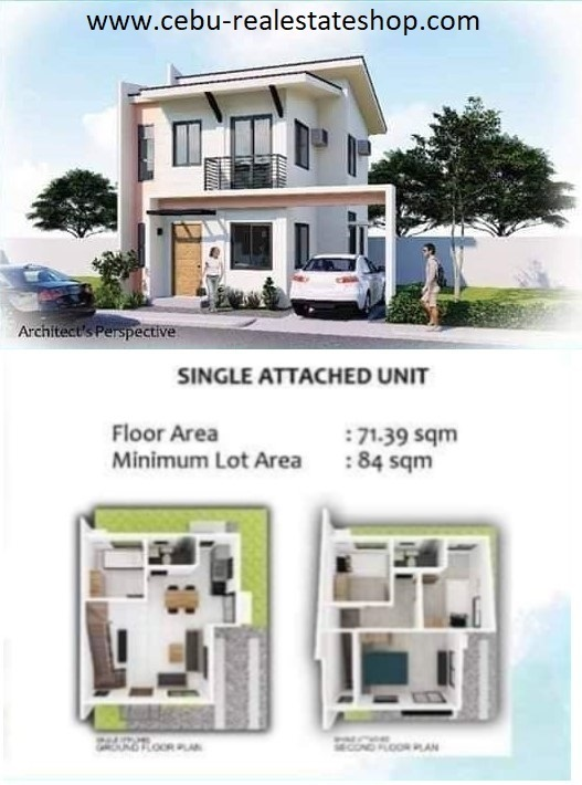single attached house and lot at serenis plains for sale liloan cebu