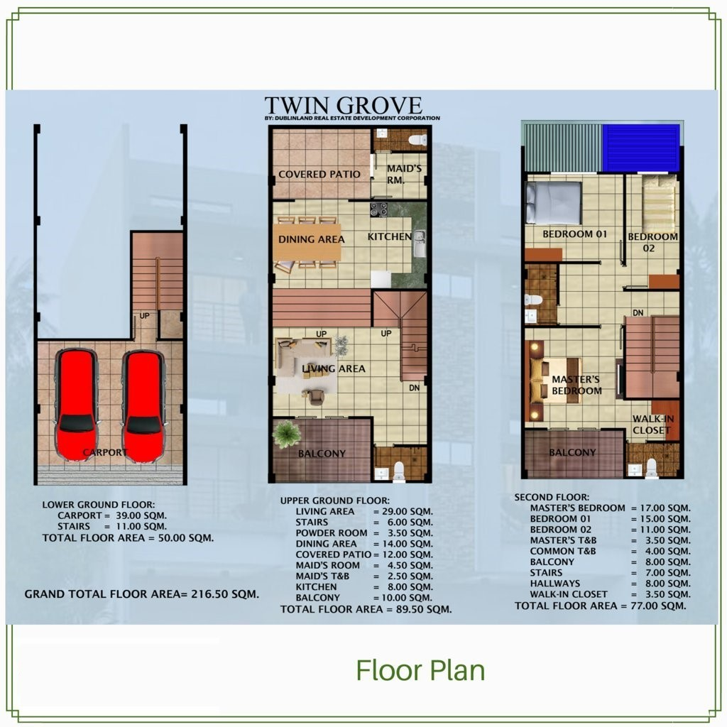 twin grove single attached for sale floor plan